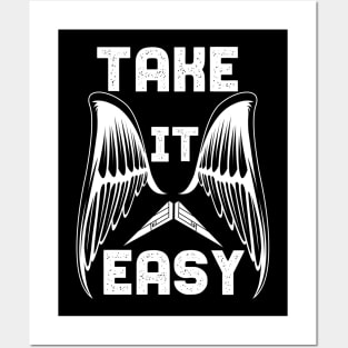 Take It Easy tee design birthday gift graphic Posters and Art